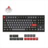 KEYBOARD MECHANICAL KEYCHRON LEMOKEY L4 QMK/VIA TKL, HS, AL FRAME, RGB, 2.4 GHz & BT, Keychron super Red switch, Carbon Black, L4-C1