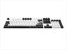 KEYBOARD MECHANICAL KEYCAPS DARK PROJECT INK ,(ANSI & ISO LAYUOT 177PCS), White/Black, KS-1050