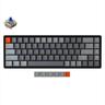 KEYBOARD MECHANICAL KEYCHRON K6 HS RGB LED 65% Gateron G Pro Blue switch Multi-Device (Wired+Bluetooth), Black, K6-V2