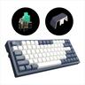 KEYBOARD MECHANICAL DARK PROJECT KD83A IVORY/NAVY BLUE 75% HS RGB linear G3ms Sapphire switch, +4 switch, Volume Control ANSI layout