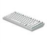 KEYBOARD MECHANICAL DARK PROJECT ALU81A TERRA NOVA WHITE HS RGB linear mechanical switches G3ms Moonstone- Pre-lubed, wireless (BT/2,4g),+4 switch ANSI layout
