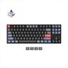 KEYBOARD MECHANICAL KEYCHRON K8 PRO QMK/VIA HS RGB LED TKL Gateron G Pro Blue switch Multi-Device (Wired+Bluetooth), Black, K8P-H2