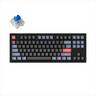 KEYBOARD MECHANICAL KEYCHRON V3 TKL QMK/VIA RGB Keychron K PRO Blue switch, Carbon Black (Non-Transparent), V3-B2