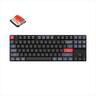KEYBOARD MECHANICAL KEYCHRON K1 PRO QMK/VIA LP RGB LED TKL Gateron Red switch Multi-Device (Wired+Bluetooth), Black, K1P-B1