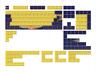 KEYBOARD MECHANICAL KEYCAPS DARK PROJECT SUNSET PBT ,(ANSI & ISO LAYUOT 177PCS), Yellow/|Blue, KS-1030
