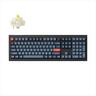 KEYBOARD WIRELESS MECHANICAL KEYCHRON V6 Max Full Size QMK/VIA, HS, RGB, Gateron Jupiter Banana switch, OSA PBT, Carbon Black (Non-Transparent), w/knob, V6M-D4