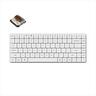 KEYBOARD MECHANICAL KEYCHRON K3 PRO QMK/VIA LP RGB LED 75% Gateron Brown switch Multi-Device (Wired+Bluetooth), White, K3P-P3