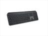 KEYBOARD WIRELESS LOGITECH MX KEYS S Graphite Bolt, w/Bluetooth 920-011587