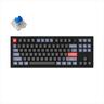 KEYBOARD MECHANICAL KEYCHRON V3 TKL QMK/VIA RGB Keychron K PRO Blue switch, Carbon Black (Non-Transparent), w/knob, V3-D2
