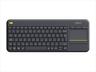 KEYBOARD WIRELESS LOGITECH Touch K400 Plus Dark Unify 920-007145