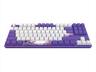 KEYBOARD MECHANICAL DARK PROJECT 87 VIOLET HORIZONS TKL RGB linear G3ms Sapphire switch ANSI layout