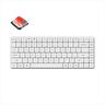 KEYBOARD MECHANICAL KEYCHRON K3 PRO QMK/VIA HS LP RGB LED 75% Gateron Red switch Multi-Device (Wired+Bluetooth), White, K3P-Q1