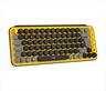 KEYBOARD MECHANICAL LOGITECH POP KEYS Brown Tactile switch w/Emoji, Logi Bolt w/Bluetooth Multi-device Blast Yellow 920-010735