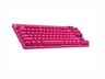 KEYBOARD MECHANICAL LOGITECH G PRO X MAGENTA LIGHTSPEED WIRELESS, TKL, RGB, TACTILE, w/Carrying case, 920-012159