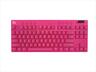 KEYBOARD MECHANICAL LOGITECH G PRO X MAGENTA LIGHTSPEED WIRELESS, TKL, RGB, TACTILE, w/Carrying case, 920-012159