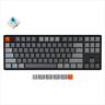 KEYBOARD MECHANICAL KEYCHRON K8 HS ALUMINIUM RGB LED TKL Gateron Blue switch Multi-Device (Wired+Bluetooth), Black, K8-J2