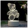 GAME FIGURINE TEDDY BEAR HEART 3D EXTRALINK NIGHT LAMP