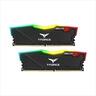 RAM DDR4 16GB(2x8GB) 3600MHz CL18 TEAM GROUP T-FORCE DELTA RGB, TF3D416G3600HC18JDC01 black