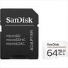 MEMORY CARD SANDISK High Endurance MICRO-SDXC UHS-I 64GB A1C10 w/adapter 100mb/s SDSQQNR-064G-GN6IA