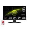 MSI MAG 274CQF 27" 2560 x 1440 (QHD) Curved Monitor, 180Hz, HDMI, DisplayPort, VGA Port, VESA Mountable, Tilt, Speaker, Slim Bezel, 0.5ms, Black