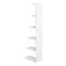 225-000028 Полица за книги mini Tars Бела 50x22x150cm