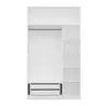 506MNR2420 Плакар Minar 3 Mebran Kapak 2 Çekmece 255 - White
