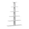 225-000042 Полица за книги mini Tars Бела 130x22x146cm