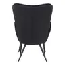 029-000217 Фотелја Dorita велвет црна 68.5x76x103см