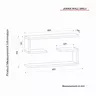756FRN1608 Ѕидна полица Jenika - White