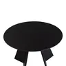 357-000010 Трпезариска маса Bibble Црна D120x76cm