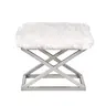 383EVN1227 Табуретка Capraz Plush - Silver, White