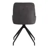 096-000053 Kadeira ротирачка столица ткаенина темно сива нијанса - црни метални ногарки 57.5x51x89cm
