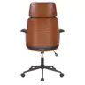 106-000020 Работен стол Hermanos black-walnut wood