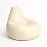 535PFT1169 Bean Bag Deri Armut - Cream