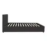 006-000057 Molito pakoworld velvet bed in black shade with storage space 120x200cm
