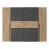 318-000005 гардеробер со 4 врати Verzo даб-антрацит 270.5x61.5x210.5cm