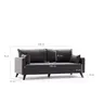 825BLC2575 Софа Bella Sofa Bed - Anthracite