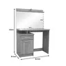 123-000234 Тоалетна маса со огледало Olympus во светло дабова боја 90.5x39.5x75cm
