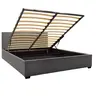 006-000043 Брачен кревет MONARCA темно сива 160x200cm