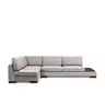 560ARE1156 Софа Tulip Corner Left With Pouf - Light Grey