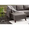 825BLC2587 Софа Bella Mini Corner Sofa Left - Brown