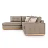 168-000024 Boston аголна софа десен агол мока-крем