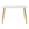 029-000086 Трпезариска маса Paris marble pattern-golden