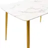029-000086 Трпезариска маса Paris marble pattern-golden