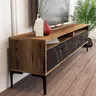 845HCT3101 ТВ Комода Istanbul - Walnut, Black Marble
