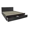 123-000244 Bed Olympus pakoworld with drawer in wenge color 100x200cm