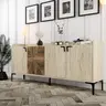 845HCT5612 Комода Venedik - Walnut, Travertine