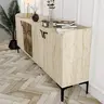 845HCT5612 Комода Venedik - Walnut, Travertine