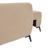 074-000042 Settee тросед на развлекување со складирање беж ткаенина