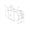 855DTE5172 Плакар за претсобје Pozy Shoe Bench - Hitit